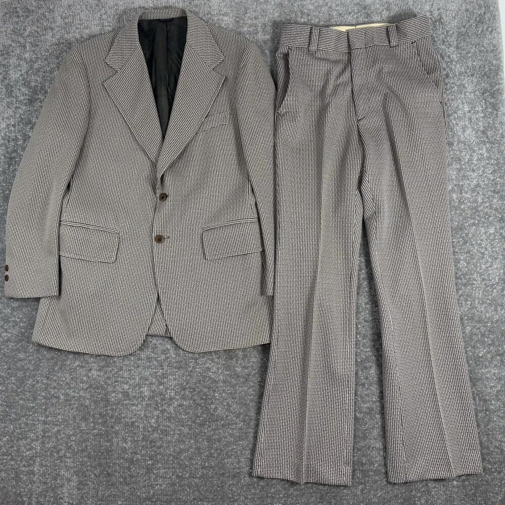 Vtg 60s 70s Blazer Jacket John Blair Mens Leisure Suit Sport Coat Disco Mod